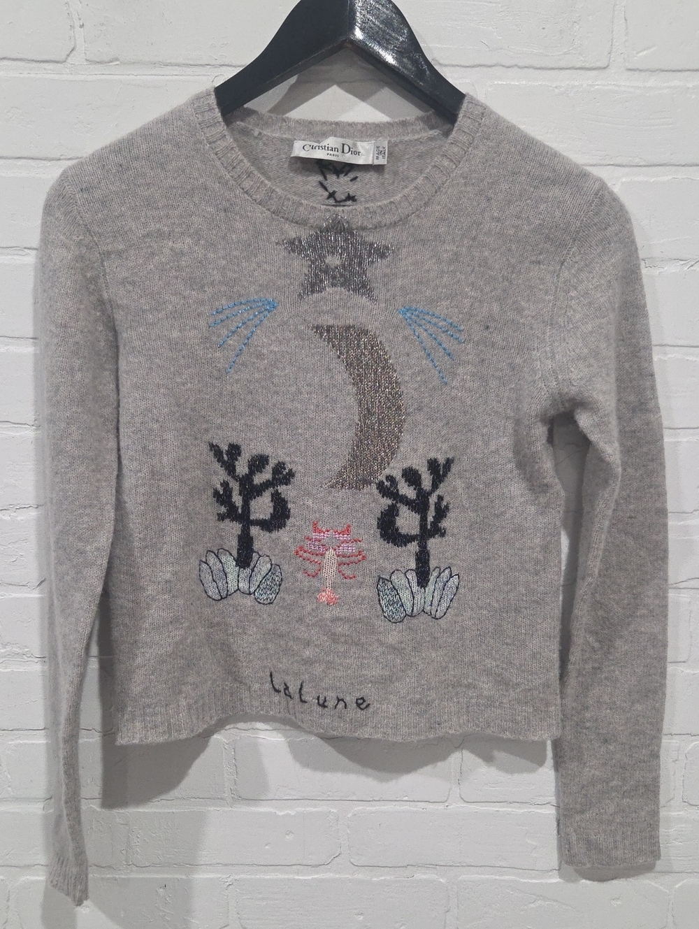 Christian Dior 2017 La Lune Runway Cashmere Blend Sweater